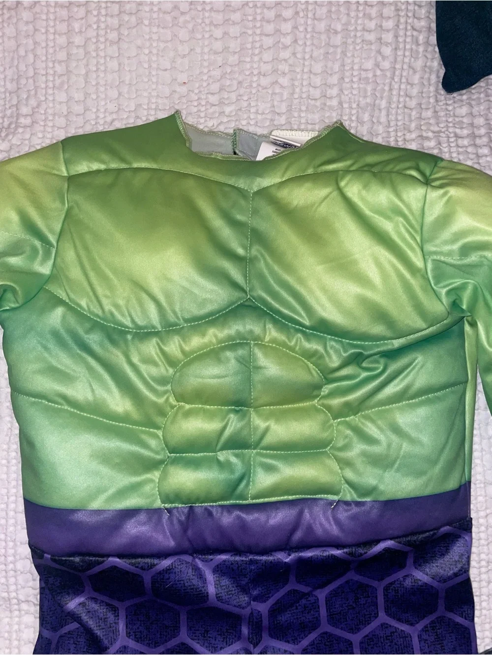 HULK Toddler 3-4yrs Green Hulk Muscle Costume with Mask Marvel Halloween 3T 4T